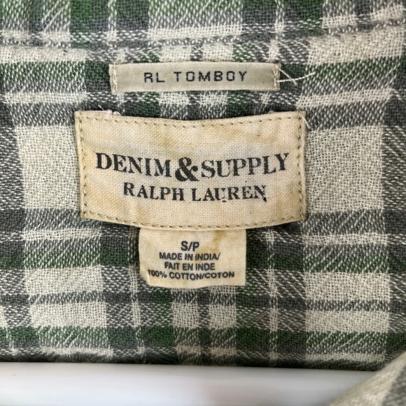 Denim & Supply Ralph Lauren RL Tomboy Plaid Button Front Shirt - Picture 2 of 4